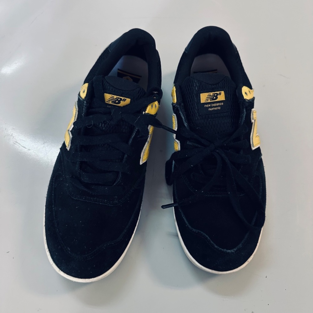 UsedVeryGood_New Balance Suede Black Size 10.5 - Picture 10 of 11